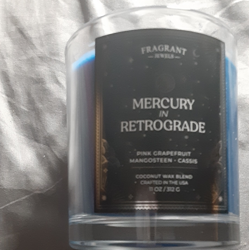 Fragrant Jewels Blue Candle Mercury Retrograde